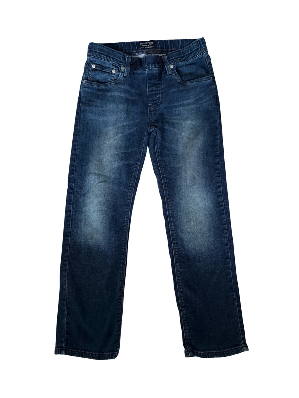 Kid’s Dark Blue Straight-Leg Jeans - Classic Denim